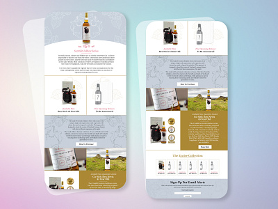 Whisky product -Email marketing newsletter Concept design