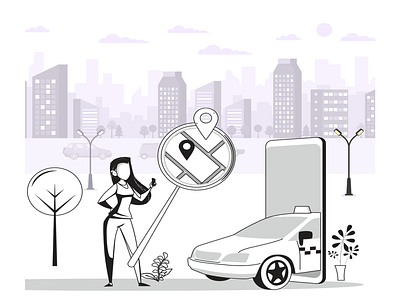 illustration for TAXI service