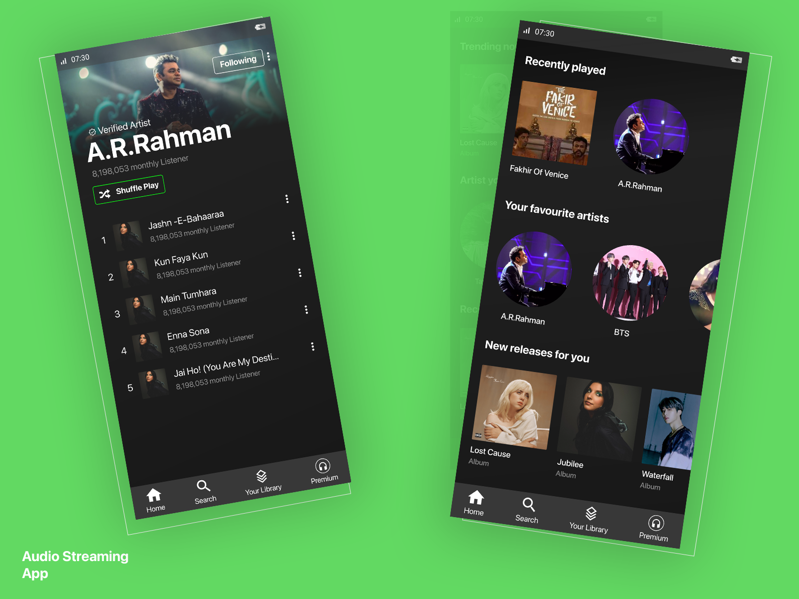 Audio Streaming Application by Brightlivingstone David on Dribbble