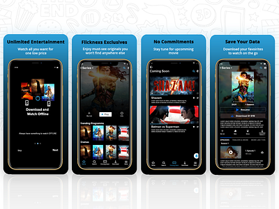 VOD Mobile App - Flicknexs branding dailydesign design mobileapp photoshop productdesign ui ux videoondemand vod vodclone