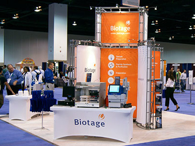 Biotage Tradeshow Booth exhibit design trade show booth