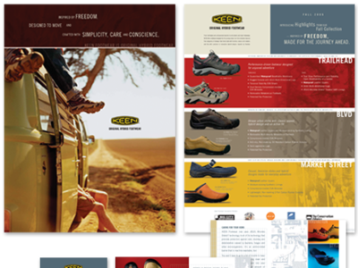 Keen Footwear - Poster & Mini Brochure poster design product page