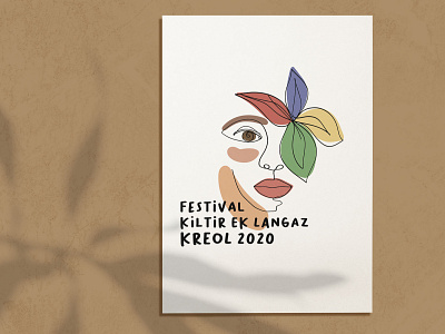 logo festival kreol 2020 / Mauritius branding design flat illustration illustrator logo mauritius minimal nature logo vector
