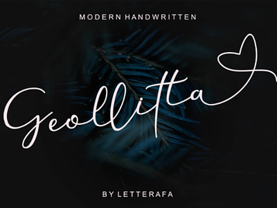 Geollitta - Modern Handwritten Font background branding calligraphy font geollitta handwritten letterafa logos modern new year script studio templates valentine