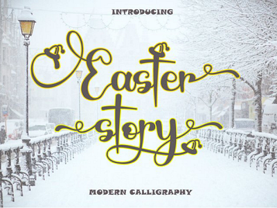 Easter Story - Modern Calligraphy Font