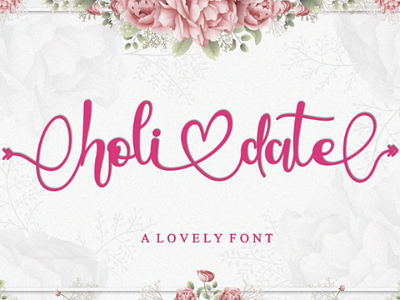 Holidate - A lovely font