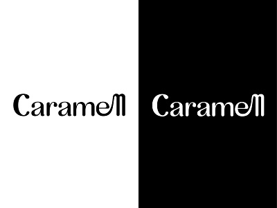 Caramell - Logo Design Concept authors sweets bakery branding caramella confectionery fontlogo graphic design logo logo for bakery logo for sweet shop logofont minimal sweet shop