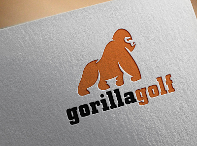 Golf logo golf ball golf club golfing gorilla gorilla golf logo gorilla logo