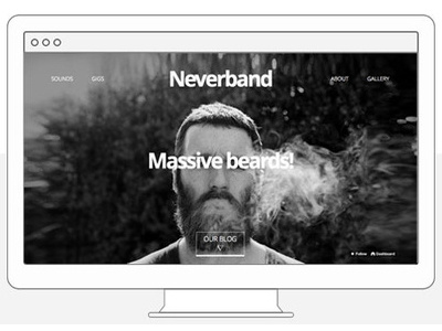 NEVERBLAND Tumblr themes black and white clean neverbland theme tumblr