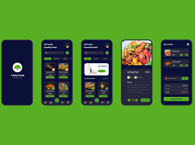 Food Order App branding foodapp logo ui