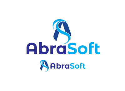 Abrasoft a letter brand logo flat logo logo minimalist logo