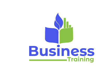 Business Training brand logo buisness flat logo minimalist training