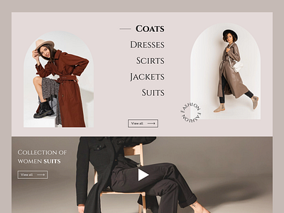 Online fashion shop ui uiux web design web site
