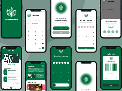 Starbucks Apps Redesign branding design figma graphic design mobile apps redesign ui