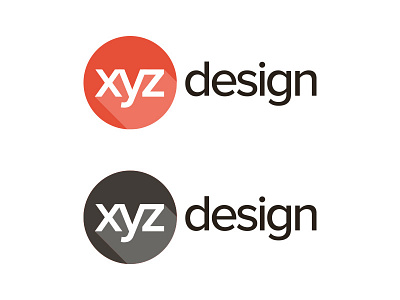 xyz Logo design flat logo type xyz