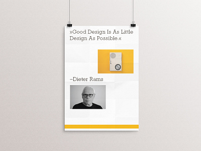 Dieter Rams Quote design dieter rams good design movie poster print quote