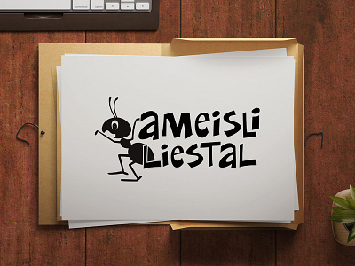 Ameisli Logo ameisli ant ants kids work logo mockup