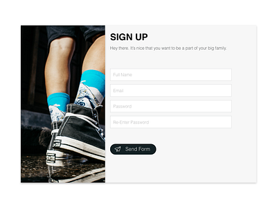 Daily UI #001 – Sign Up dailyui ui ui challange user interface