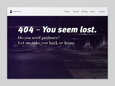 Daily UI #008 – 404 Page dailyui ui ui challange user interface