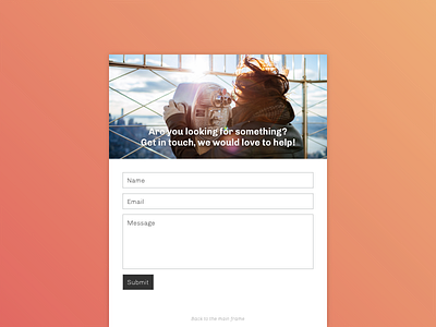 Daily UI #028 – Contact Us dailyui ui ui challange user interface