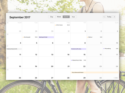 Daily UI #038 – Calendar dailyui ui ui challange user interface