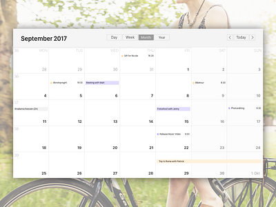 Daily UI #038 – Calendar