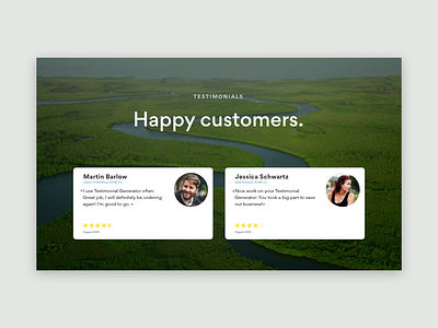 Daily UI #039 – Testimonial dailyui ui ui challange user interface