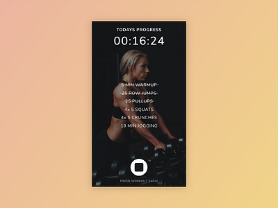 Daily UI #041 – Workout Tracker