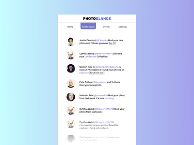 Daily UI #047 – Activity Feed