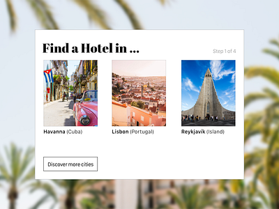 Daily UI #067 – Hotel Booking cities dailyui hotel hotel finder ui ui challange user interface