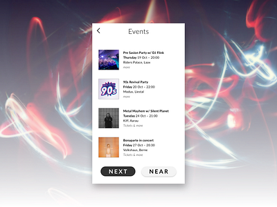 Daily UI #070 – Event Listing dailyui events ui ui challange user interface