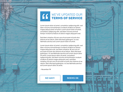 Daily UI #089 – Terms Of Service dailyui terms of service ui ui challange user interface