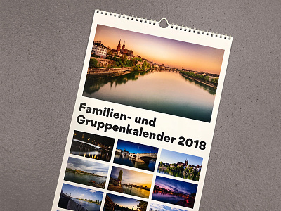 2018 Basel Calendar 2018 basel calendar city layout photography print rhine switzerland typo