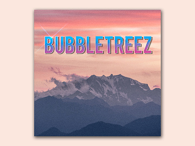 Songcover: Bubbletreez – We Invented Paris 80ties band cover graphic music single visual design