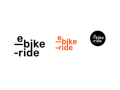 E-Bike-Ride – Logo bike bike rent concept e bike interface logo logotype type