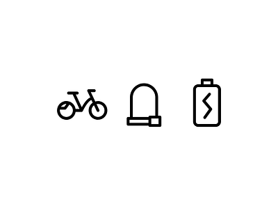 E-Bike-Ride – Icons bike bike rent concept e bike interface logo logotype type