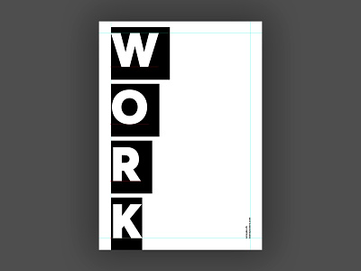 Work (Blankposter) blankposter font poster print type typo typography work