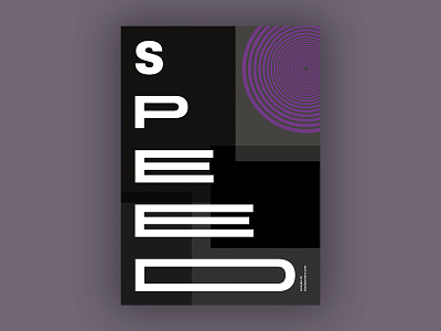 Speed (Blankposter) blankposter font poster print speed type typo typography