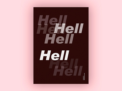 Hell (Blankposter)
