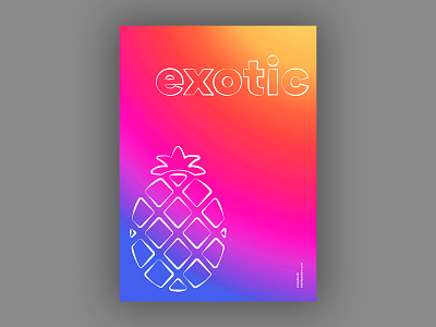 Exotic (Blankposter) blankposter exotic font poster print type typo typography