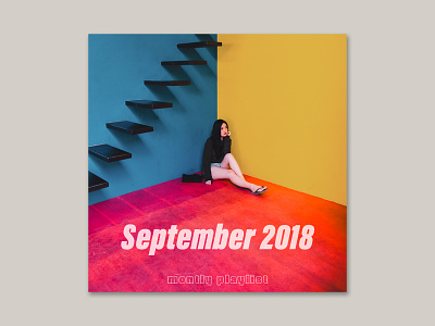 Spotify Playlist Cover (September 2018) artwork color mockup music music artwork playlist playlists spotify streaming texture typography unsplash
