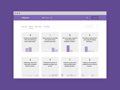 Polysent - Poll Maker angular expressjs grid mean stack mongodb nodejs poll poll maker polls purple vote web app