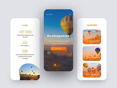 EuroTour Website Mobile Version design ui ux web design