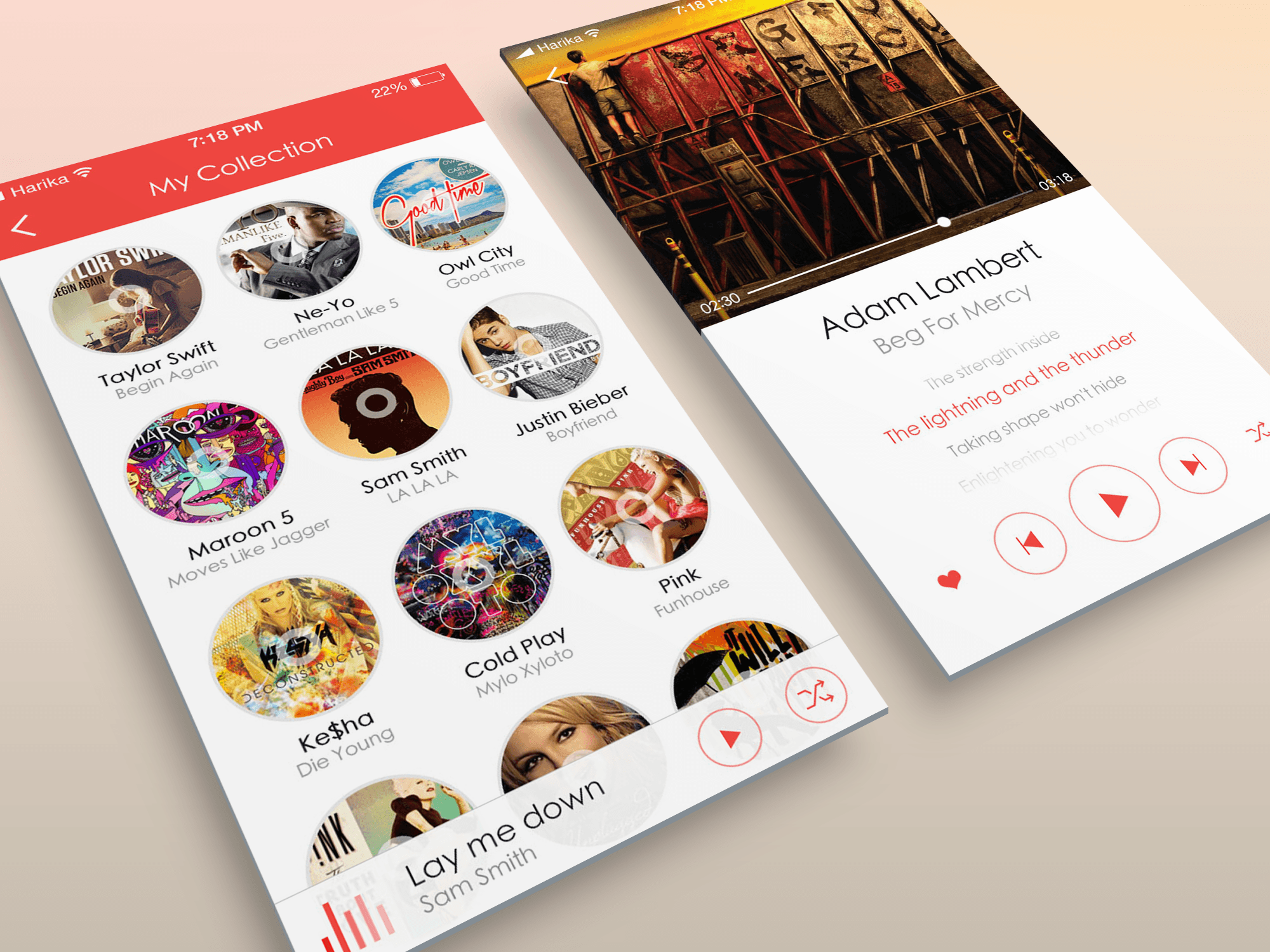 Dribbble - Music-app_together.png by Zoie Deng