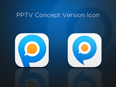 PPTV Concept Version Icon chet concept icon mobile p upp version white