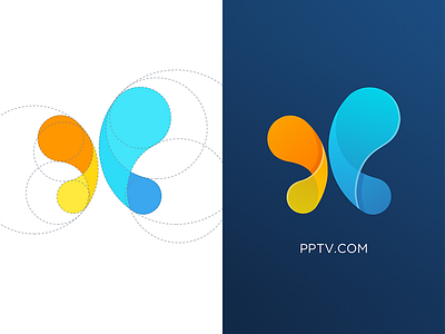 Logo Design（butterfly+water drop）