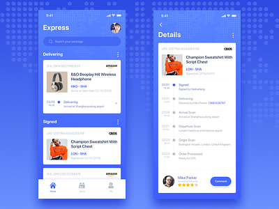 Express App UI Design