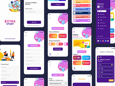 Education App app best shots creative creative design creativity design education app education app design education logo figma logo design popular shot school app sketch study app design xd