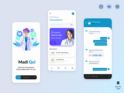 MediQul - Doctor Appointment App 2 display 3d animation app app promotion app ui appdesign appointment branding creative creative design design doctor app graphic design hospital app logo medical app popular shot ui