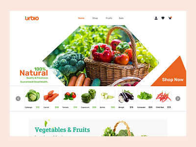 Organic Grocery Shop Website 2 display 3d animation branding creative creative design graphic design illustration logo motion graphics popular shot ui website design